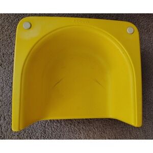 Vintage 1970's Cosco Yellow Reversible Child Booster Seat 3"/6" Hard Plastic